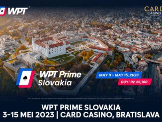 WPT Prime Slovakia 3-15 mei 2023 | Card Casino, Bratislava